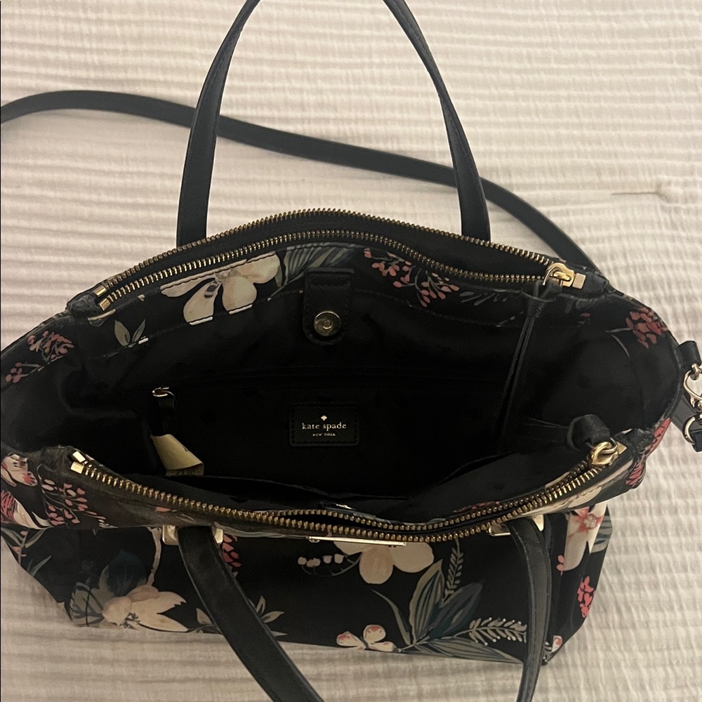Kate Spade Black Floral Crossbody Bag - Picture 4 of 4